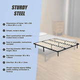King Metal Bed Frame - Bedroom Furniture - Extra Image