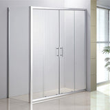 1700 X 700 Sliding Door Safety Glass Shower Screen By Della Francesca - Front View