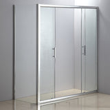 1700 X 700 Sliding Door Safety Glass Shower Screen By Della Francesca - Top-Down View