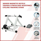 Indoor Magnetic Bicycle Trainer Fitness Bike Resistance Cycling Training Stand - Side View