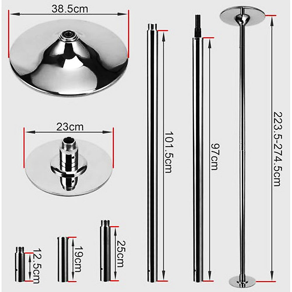 Portable Dance Pole Spinning Fitness Pole for Home Gym Training