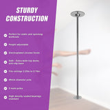 Portable Dance Pole Dancing Spinning Home Gym Fitness - Close-Up Angle