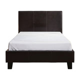 Single PU Leather Bed Frame Brown