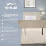 Linen Fabric King Bed Headboard Bedhead - Beige