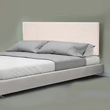 Linen Fabric Queen Bed Headboard Bedhead - Beige