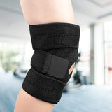 Fully Flexible Adjustable Knee Support Brace - Front View