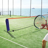 6 Meters Portable Foldable Mini Tennis Net & Post Set - Front View