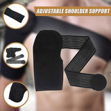 Adjustable Shoulder Support Brace Strap Compression Bandage Wrap - Low Angle