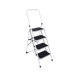 Foldable Non Slip 4 Step Steel Ladder - Top-Down View