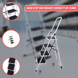 Foldable Non Slip 4 Step Steel Ladder - Extra Image