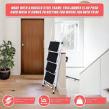 Foldable Non Slip 4 Step Steel Ladder - Extra Image