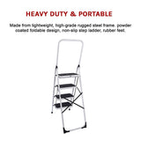 Foldable Non Slip 4 Step Steel Ladder - Extra Image