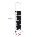 Foldable Non Slip 4 Step Steel Ladder - Extra Image