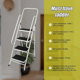 Foldable Non Slip 4 Step Steel Ladder - Extra Image