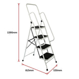Foldable Non Slip 4 Step Steel Ladder - Extra Image