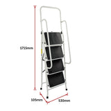 Foldable Non Slip 4 Step Steel Ladder - Extra Image