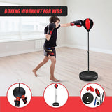Children Punching Boxing Bag Set - Close-Up Angle