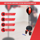 Children Punching Boxing Bag Set - Low Angle