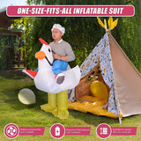 CHICKEN Fancy Dress Inflatable Suit - Fan Operated Costume - Extra Image