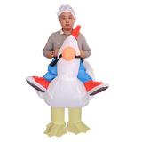CHICKEN Fancy Dress Inflatable Suit - Fan Operated Costume - Top-Down View