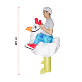 CHICKEN Fancy Dress Inflatable Suit - Fan Operated Costume - Extra Image