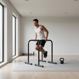 Chin Dip Parallel Bar Push Up Dipping Equipment - Rear View