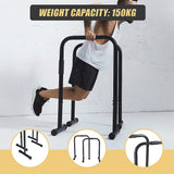 Chin Dip Parallel Bar Push Up Dipping Equipment - Close-Up Angle