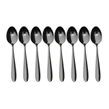 32 Piece Stainless Steel Cutlery Set Knives Fork Spoon Teaspoon - Close-Up Angle