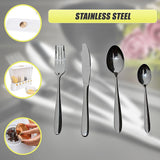 32 Piece Stainless Steel Cutlery Set Knives Fork Spoon Teaspoon - Extra Image