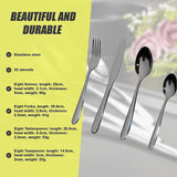32 Piece Stainless Steel Cutlery Set Knives Fork Spoon Teaspoon - Extra Image