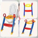 Kids Toilet Ladder Toddler Potty Training Seat - Close-Up Angle