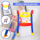 Kids Toilet Ladder Toddler Potty Training Seat - Low Angle