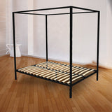 4 Four Poster Queen Bed Frame - Front View