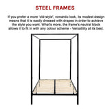 4 Four Poster Queen Bed Frame - 45-Degree Angle