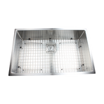 810x505mm Handmade 1.5mm Stainless Steel Undermount / Topmount Kitchen Sink with Square Waste
