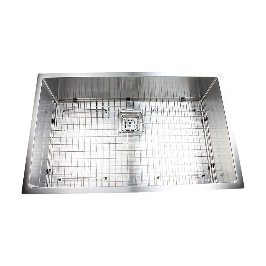 810x505mm Handmade 1.5mm Stainless Steel Undermount / Topmount Kitchen Sink with Square Waste