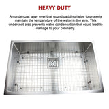 810x505mm Handmade 1.5mm Stainless Steel Undermount / Topmount Kitchen Sink with Square Waste - Extra Image