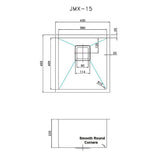 430x455mm Handmade 1.5mm Stainless Steel Undermount / Topmount Kitchen Sink with Square Waste - Extra Image