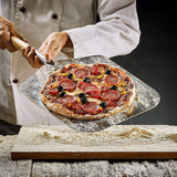 Profesional Pizza Oven Peel Paddle 90cm Wood Handle - Front View