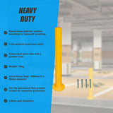 Yellow Heavy Duty Steel Bollard Post - Low Angle