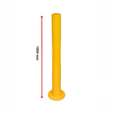Yellow Heavy Duty Steel Bollard Post - Extra Image