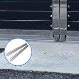 Sliding Gate Hardware Accessories Kit - 2m Track - Front View
