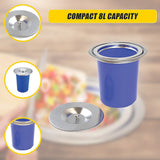 8L Concealed Benchtop Bin - Low Angle