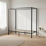 4 Four Poster Single Bed Frame - Front View