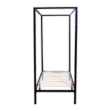 4 Four Poster Single Bed Frame - Top-Down View