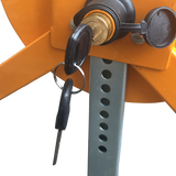 Car Vehicle Wheel Clamp Lock - Top-Down View