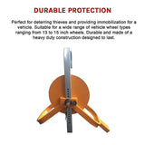 Car Vehicle Wheel Clamp Lock â€“ Heavy Duty Anti-Theft Security Device
