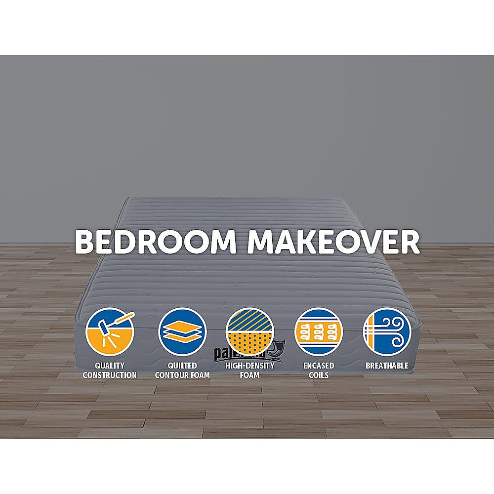 Contour Encased Coil Double Mattress – Hybrid Support with CertiPUR-US® Certified Foam Comfort Layers