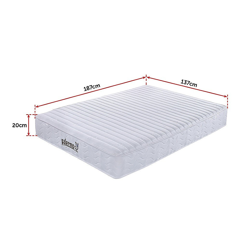 Contour Encased Coil Double Mattress  Hybrid Support with CertiPUR-US® Certified Foam Comfort Layers