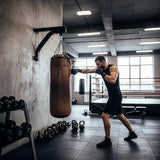 Heavy Duty Punch Bag Wall Bracket – Steel Boxing Bag Holder for Home Gym - Top-Down View